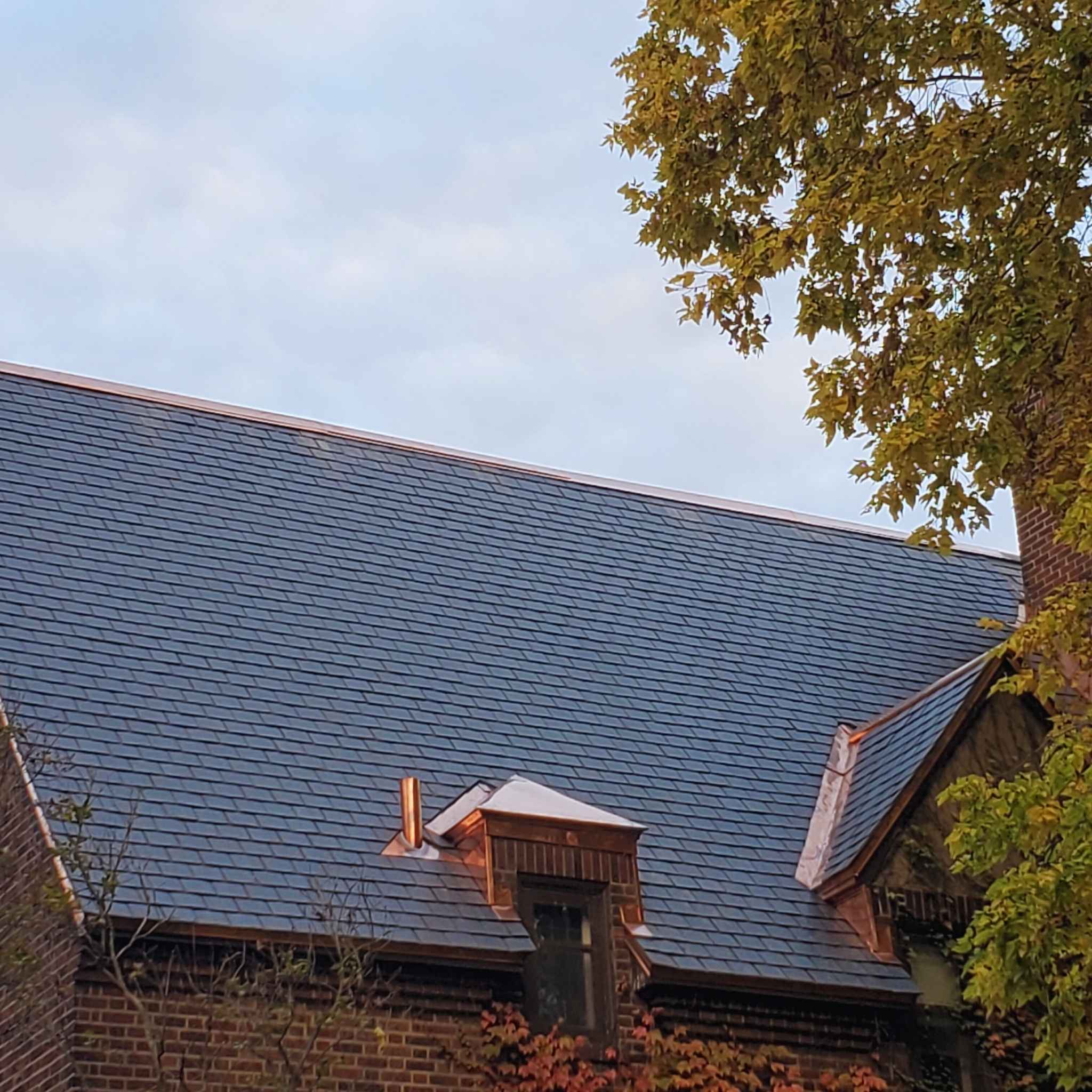 A Beautiful Slate roof, masterfully redone on Holton av.