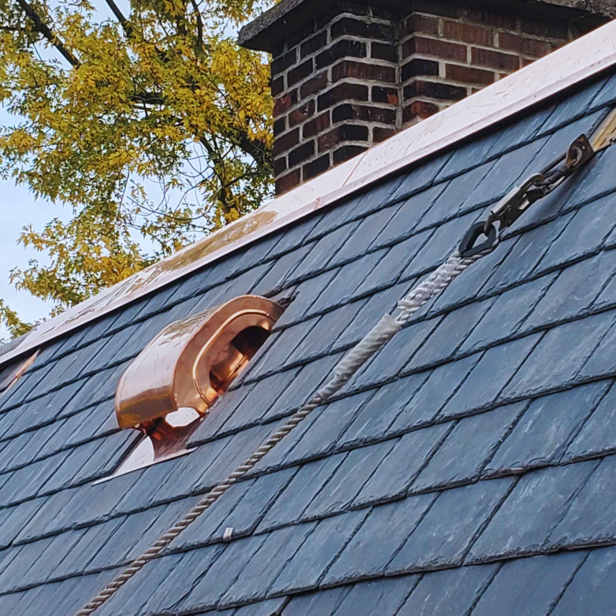 A Beautiful Slate roof, masterfully redone on Holton av.