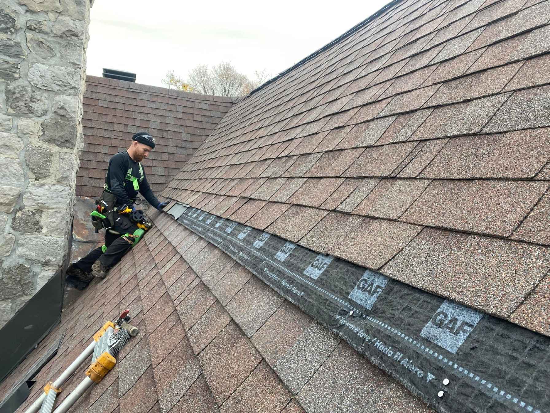 Precision Roofing job site